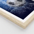 Plakat w ramie 30x40 - Młodzieżowy Zapał - piłka, młodzieżowy - rama drewno