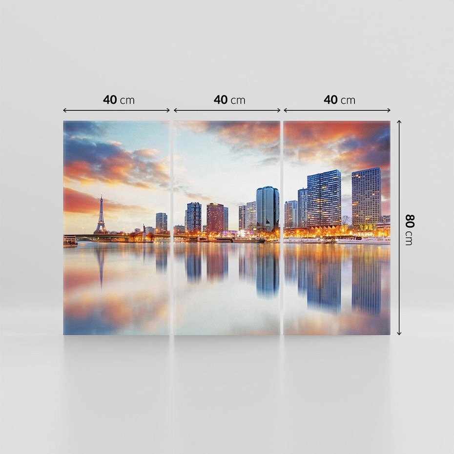 Obraz na płótnie 120x80 - miasto zakochanych - Paryż, Francja