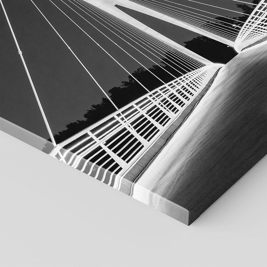 Obraz na płótnie 50x70 - Most nocą - Architektura - most, noc