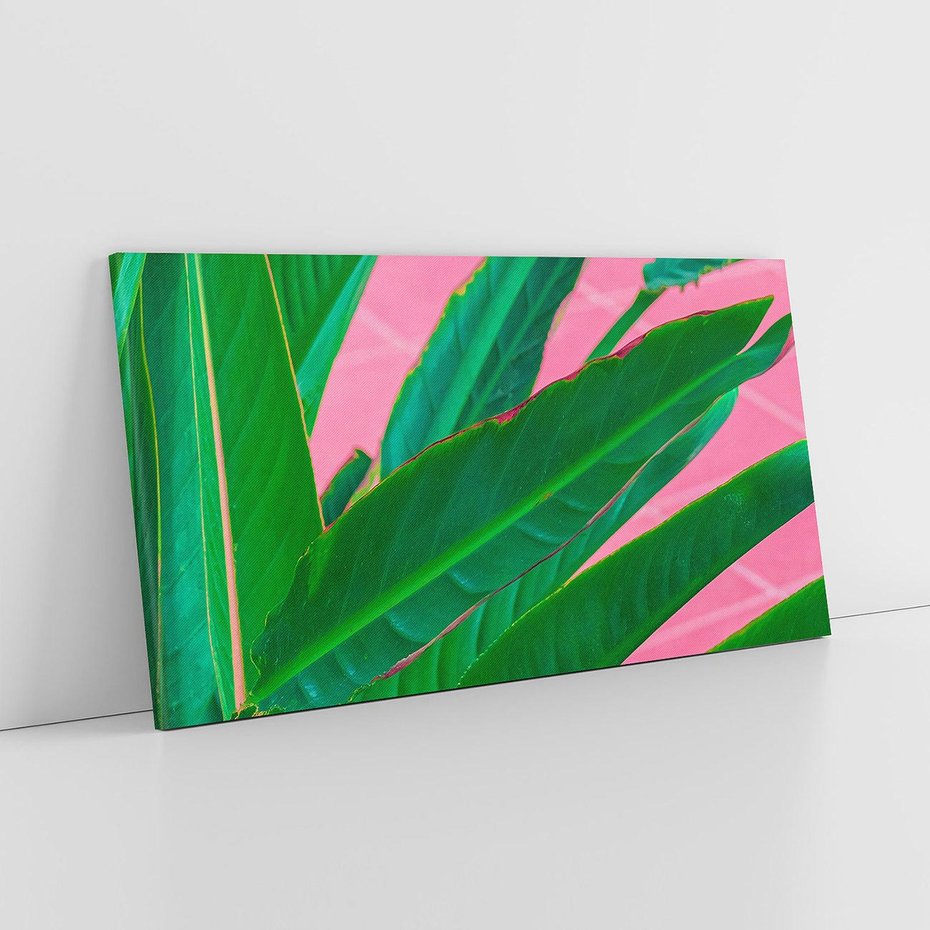 Obraz na płótnie 140x70 - Odezwij się do przeszłości - liście, retro