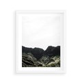 Plakat w ramie 40x50 - Górska Potęga - górski krajobraz, góry - rama biała