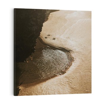 Obraz na płótnie 40x40 - Relaksujący Raj - plaża, morze