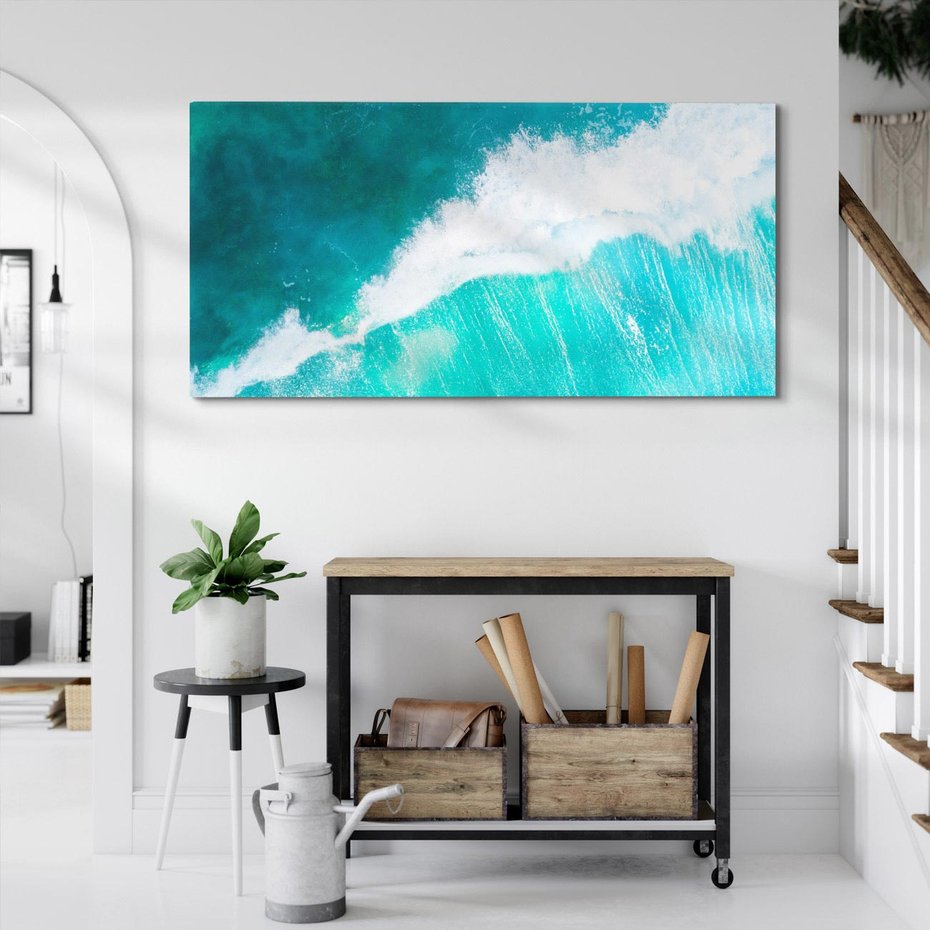 Obraz na płótnie 120x60 - Siła i Spokój - morze, ocean