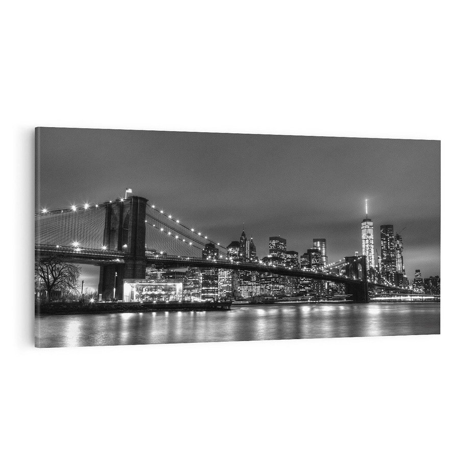 Obraz na płótnie 100x50 - Miasto, które nie Śpi - most, Nowy Jork