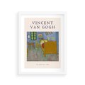 Plakat w ramie 30x40 - Reprodukcja van Gogha - vincent van gogh, reprodukcja - rama biała