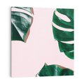Obraz na płótnie 50x50 - Siła Natury - liście, monstera