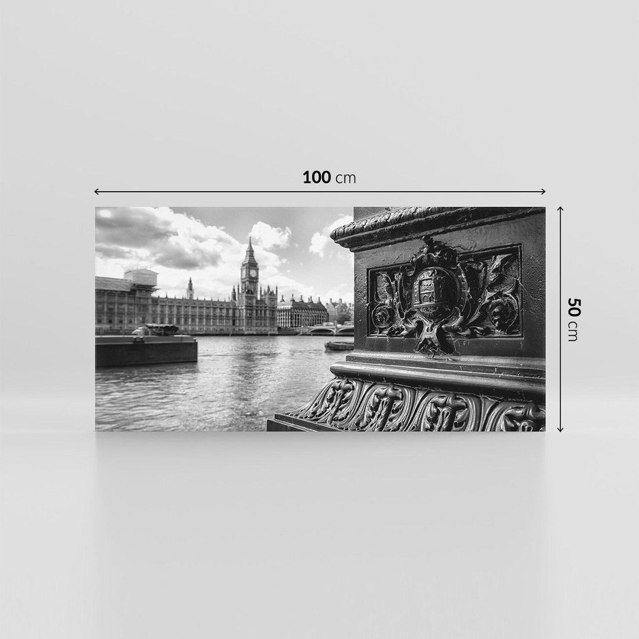 Obraz na płótnie 100x50 - Pejzaż kruchości i siły - Londyn, Tamiza