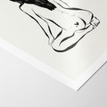 Plakat bez ramy 30x40 - Minimalistyczna Piękność: Kobieta w Sztuce - grafika minimalizm, rysunek kobiety