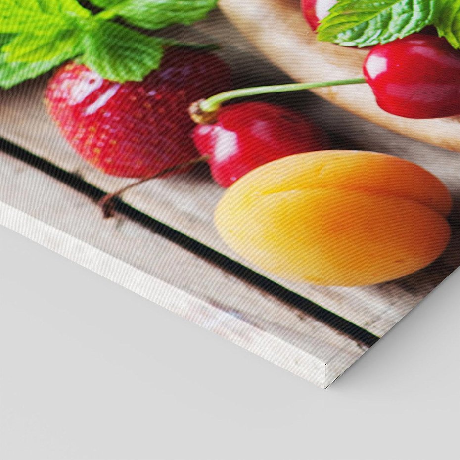 Obraz na płótnie 70x50 - Owoce w restauracji artystycznie - owoce, restauracja