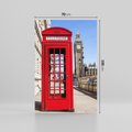 Obraz na płótnie 70x100 - Ikoniczna budka telefoniczna w Londynie - budka, telefoniczna