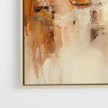 Obraz w ramie 50x70 - Odbicie utraconych barw - abstrakcja, tekstury farb - rama drewno