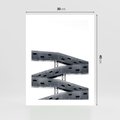 Plakat bez ramy 30x40 - Monochromatyczna Sztuka Nowoczesnych Budynków - architektura, nowoczesne formy