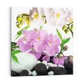Obraz na płótnie 30x30 - Orchidea w SPA - spa, orchidea