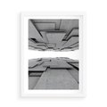 Plakat w ramie 50x70 - Architektura 3D - architektura, 3D - rama biała