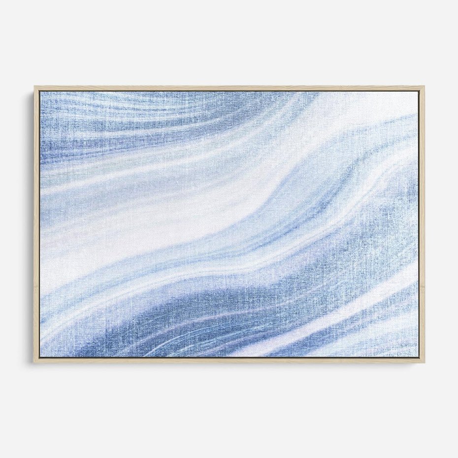 Obraz w ramie 70x50 - Abstrakcyjna akwarela - abstrakcja, akwarela - rama drewno