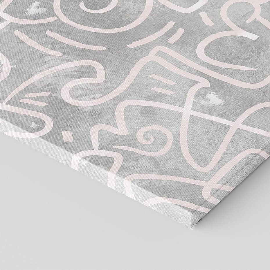 Obraz na płótnie 100x70 - Sploty odblasków i zawirowań - abstrakcyjne rysunki, wzorek