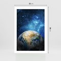 Plakat bez ramy 21x30 - Kosmiczne Horyzonty - Ziemia, kosmos