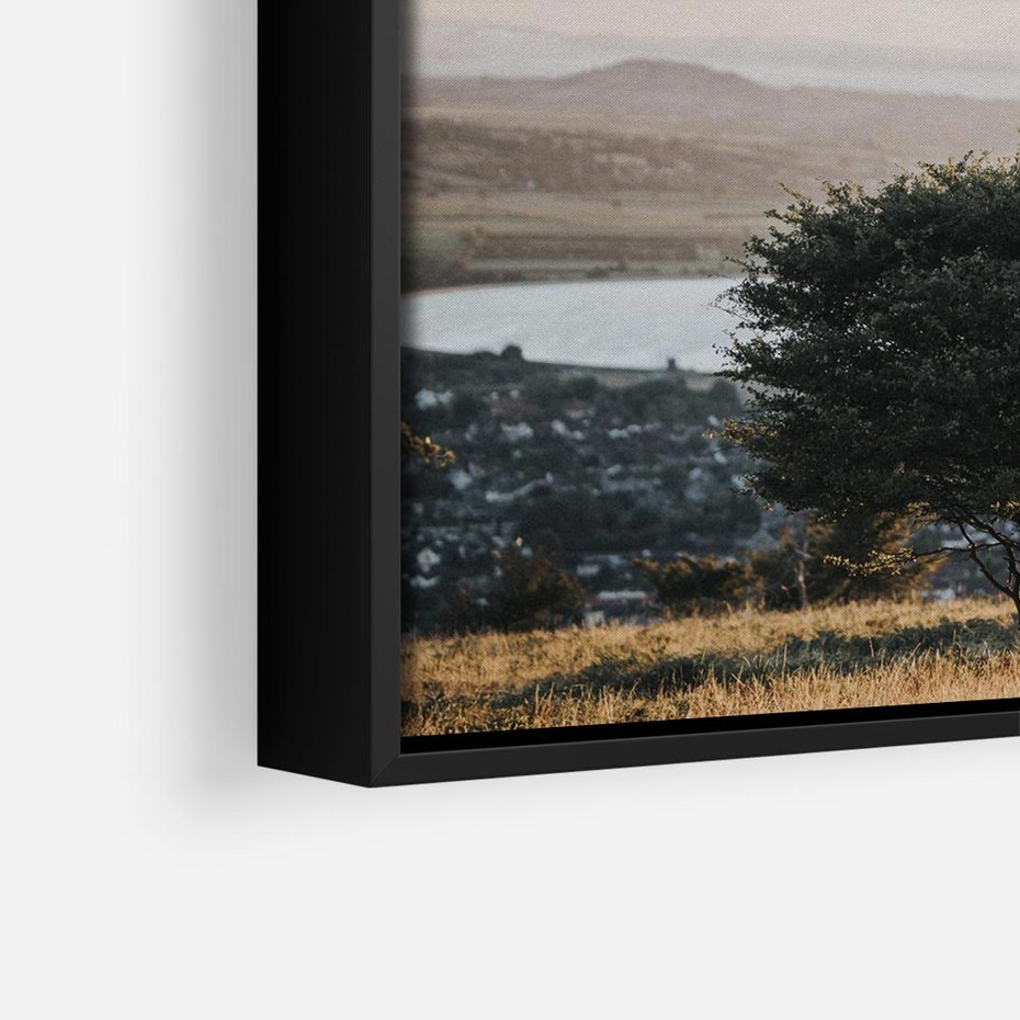 Obraz w ramie 50x50 - Siła Natury - drzewo, pejzaż - rama czarna