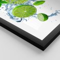 Plakat w ramie 30x40 - Świeżość i Witalność - limonka, owoce - rama czarna