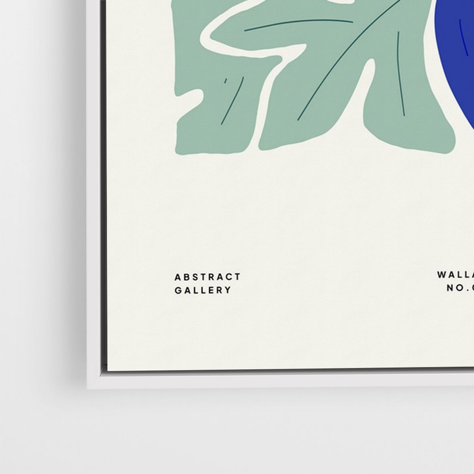 Obraz w ramie 50x70 - Symfonia Przestrzeni - figi, plakat - rama biała