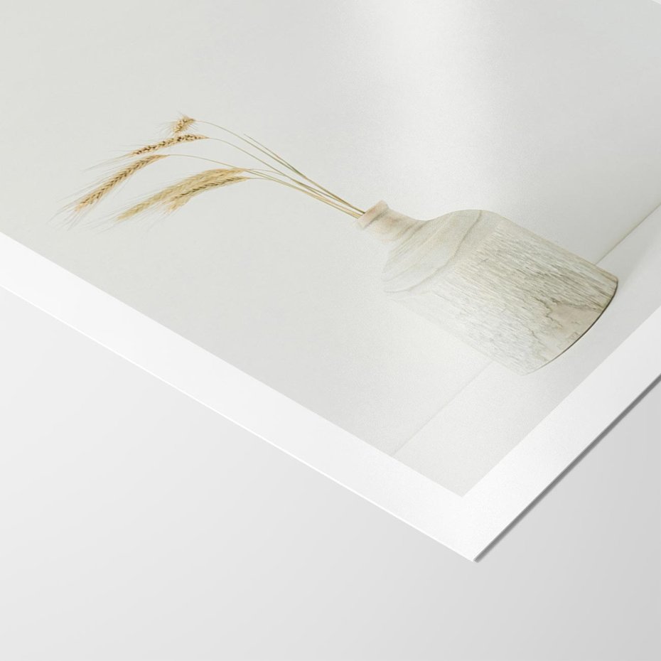 Plakat bez ramy 50x70 - Sztuka Prostoty - minimalistyczny wazon, źdźbła traw