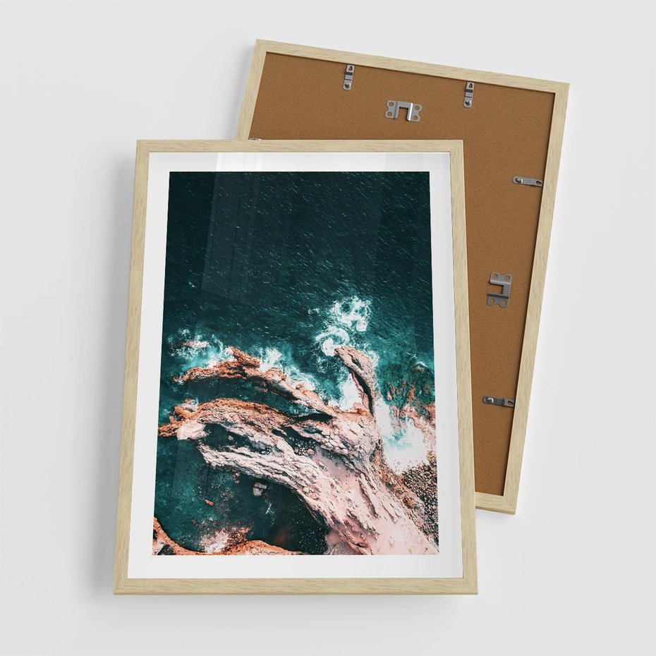 Plakat w ramie 50x70 - Morze w Perspektywie - morze, ocean - rama drewno