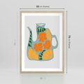 Plakat w ramie 50x70 - Kolorystyczna Ekspresja - czajnik, abstrakcja - rama drewno