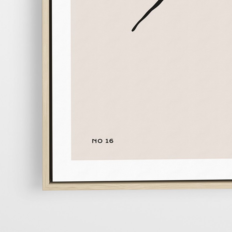 Obraz w ramie 70x100 - Rozkwitające Boho Kształty - boho sztuka, plakat - rama drewno