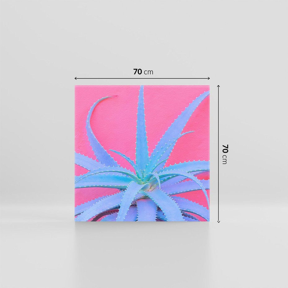 Obraz na płótnie 70x70 - Piękno Pustyni - kaktusy, liście