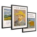 Zestaw obrazy w ramie 50x70 galeria - Van, Goghh, sztuka, obrazy, reprodukcje - rama czarna