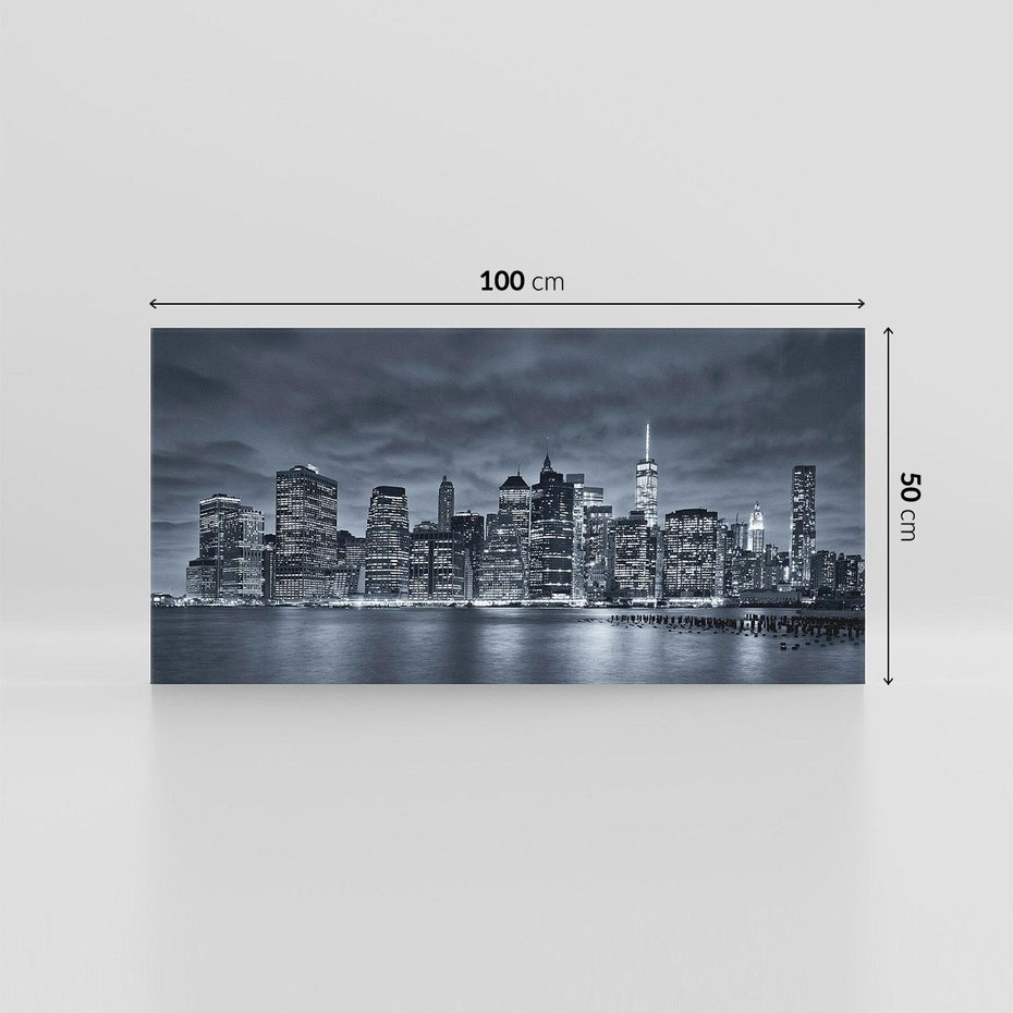 Obraz na płótnie 100x50 - Miejskie Migawki - noc, NY