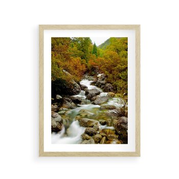 Plakat w ramie 40x50 - Śpiew Strumienia - strumień, górski - rama drewno