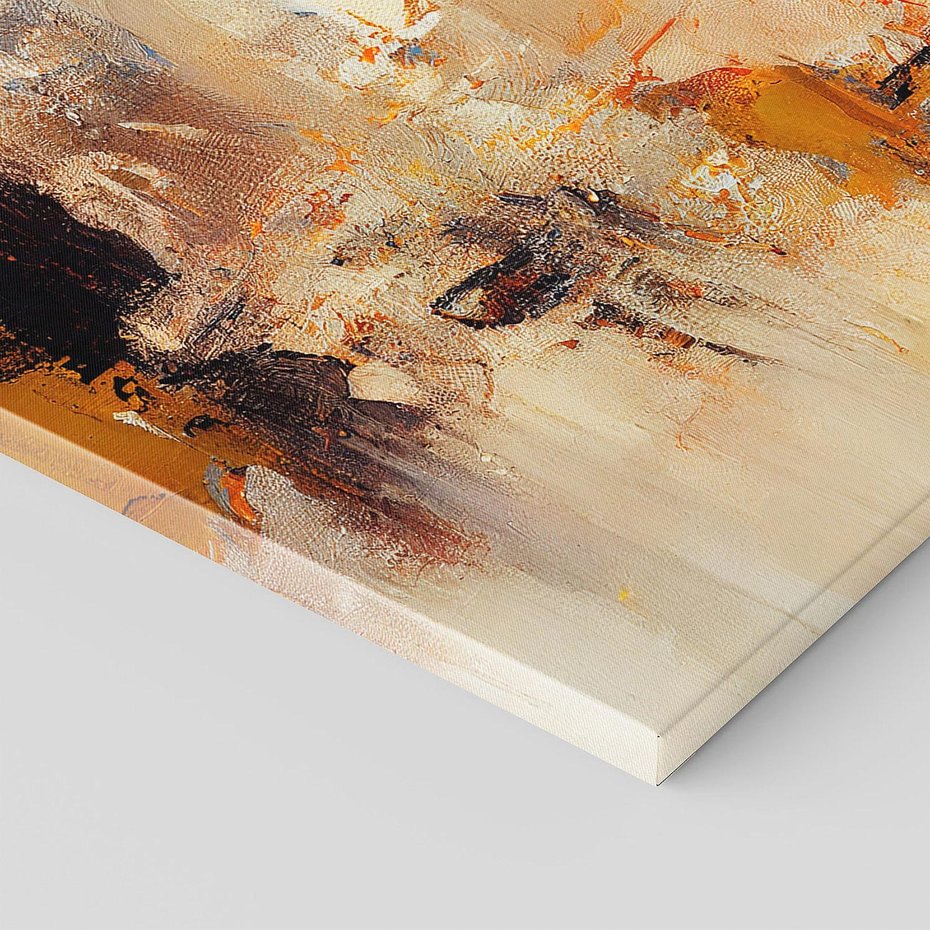 Obraz na płótnie 120x40 - Odbicie utraconych barw - abstrakcja, tekstury farb