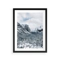 Plakat w ramie 30x40 - Góry Śnieżnej Krainy - góry, szczyty - rama czarna