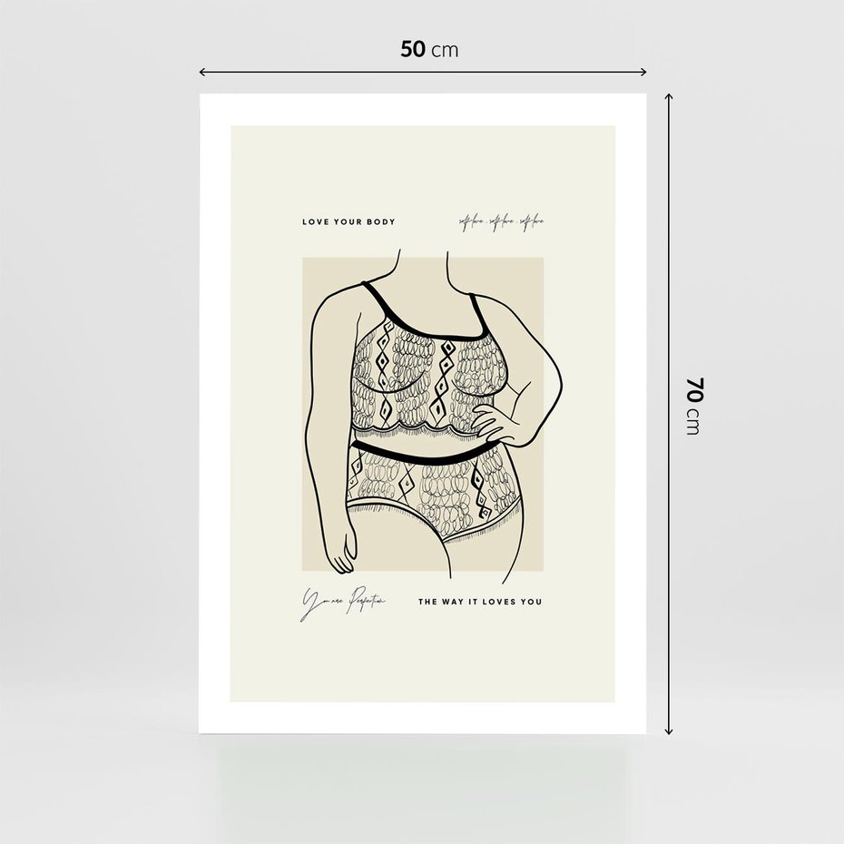 Plakat bez ramy 50x70 - Spojrzenia Wewnętrznych Widoków - nowoczesna sztuka kobieca, plakat