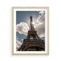 Plakat w ramie 50x70 - Magia Wieży Eiffla - wieża, Eiffla - rama drewno