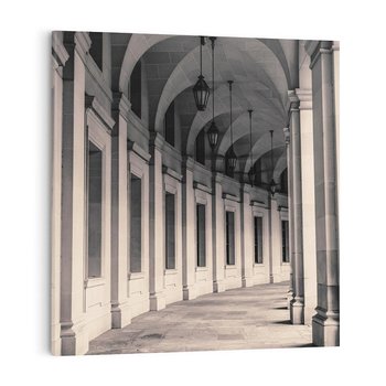 Obraz na płótnie 50x50 - Kolumny Elegancji - architektura, kolumny