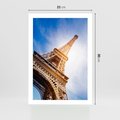 Plakat bez ramy 21x30 - Eiffla - ikona Paryża - Eiffla, Paryż