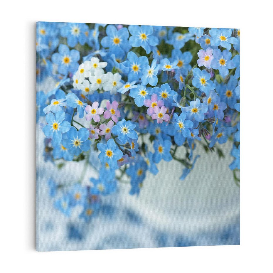 Obraz na płótnie 70x70 - Kwitnące piękno - kwiaty, wiosna