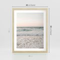 Plakat w ramie 40x50 - Krajobraz Morza i Fal - morze, fale - rama drewno