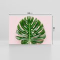 Obraz na płótnie 120x80 - Egzotyczna Roślinność - liście, monstera