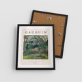 Plakat w ramie 40x50 - Gauguin: Reprodukcja i Typografia - Gauguin, reprodukcja - rama czarna