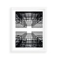Plakat w ramie 40x50 - Czar i Wielkość - wieżowce, architektura - rama biała