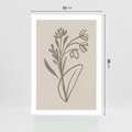 Plakat bez ramy 21x30 - Kwiatowe Spektrum - nowoczesny plakat, subtelna sztuka