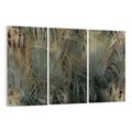 Obraz na płótnie 120x80 - Światło w mroku duszy - liście traw, mroczny klimat