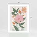 Plakat bez ramy 30x40 - Kwiatowe Nastroje - kwiat, sztuka nowoczesna