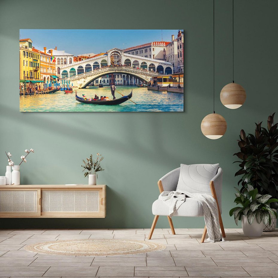 Obraz na płótnie 120x60 - Wenecja: romantyczne zakątki miasta - Wenecja, Włochy