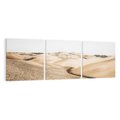 Obraz na płótnie 90x30 - Refleksyjny taniec myśli - pustynny krajobraz, odcienie sepii