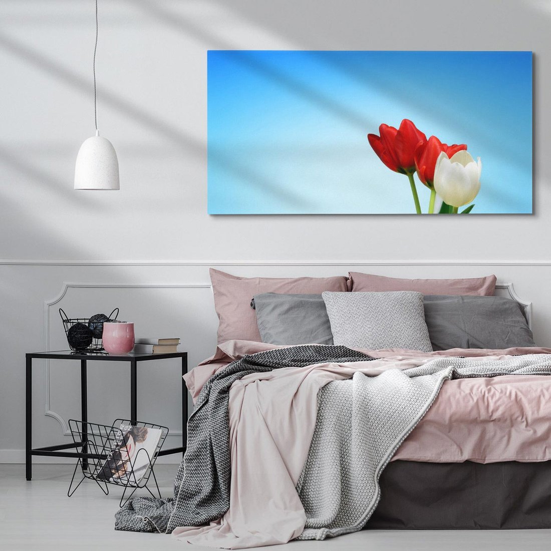 Obraz na płótnie 120x60 - Tulipanowy zachwyt - tulipany, kwiaty