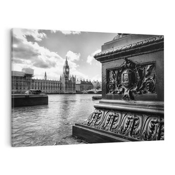 Obraz na płótnie 100x70 - Pejzaż kruchości i siły - Londyn, Tamiza